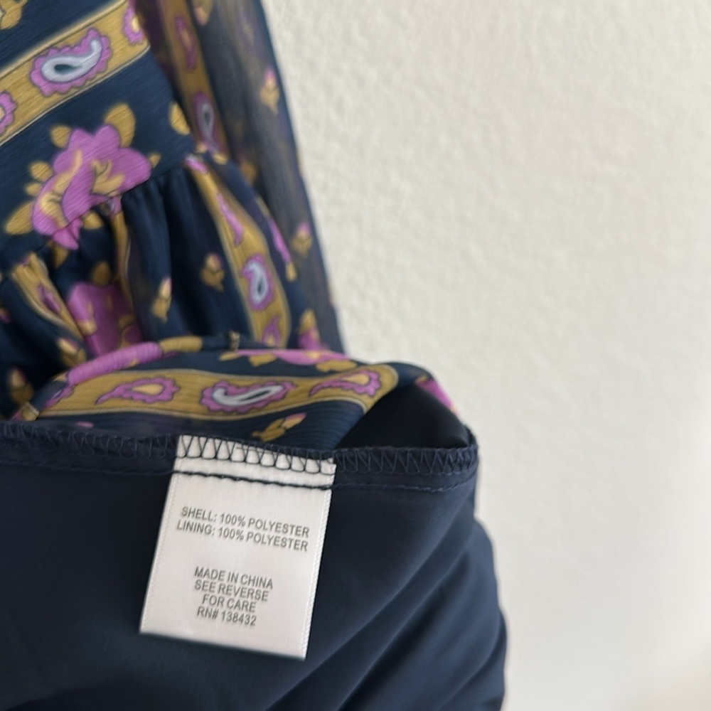 Modcloth Navy and Purple Floral Mini Dress - Picture 8 of 9